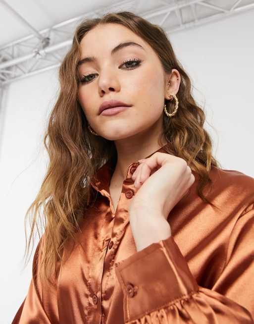 Camicia color ruggine best sale