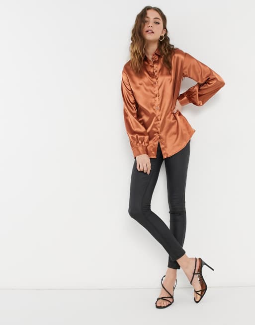 Camicia color ruggine top