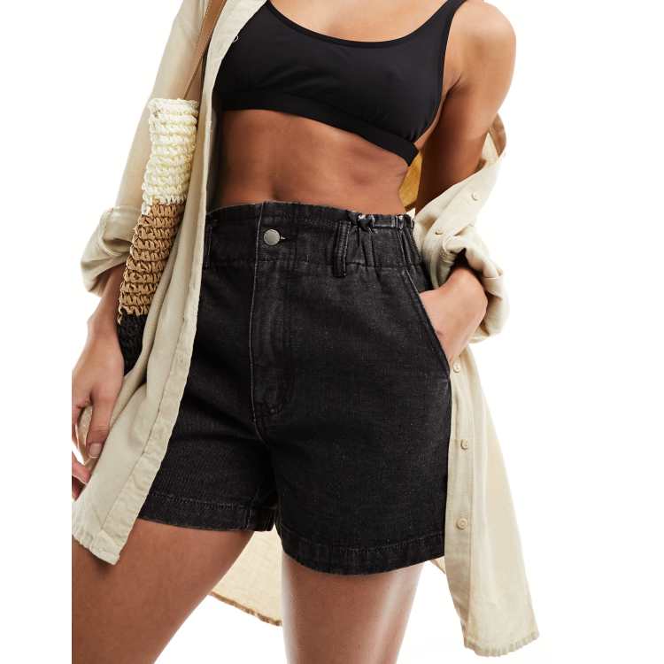 Pantaloncini Premaman In Denim - Con Fascia Elastica Sotto La Pancia, Comodi E Morbidi - Foto 3