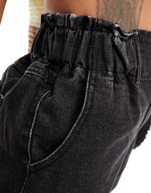 Pantaloncini Donna Vita Alta Con Cintura - Estivi Loose In Poliestere Con Tasche - Foto 9