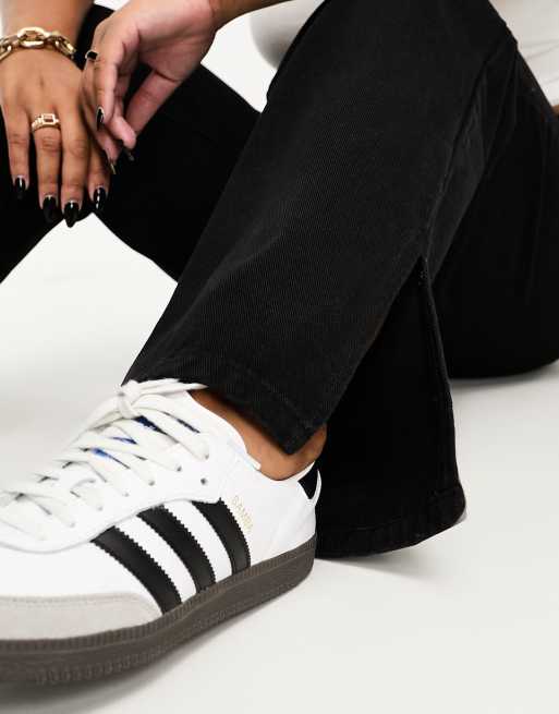 Esclusiva In The Style Plus - Jeans dritti neri con spacco sul fondo, 5 di 5