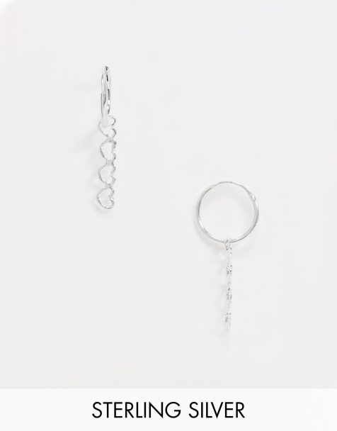 TOFBS Orecchn A Cercho Pccol N Argento 925 Oro Pendent Orecchn A Star Gocca Con Cubc