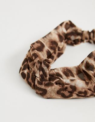 fascia capelli leopardata