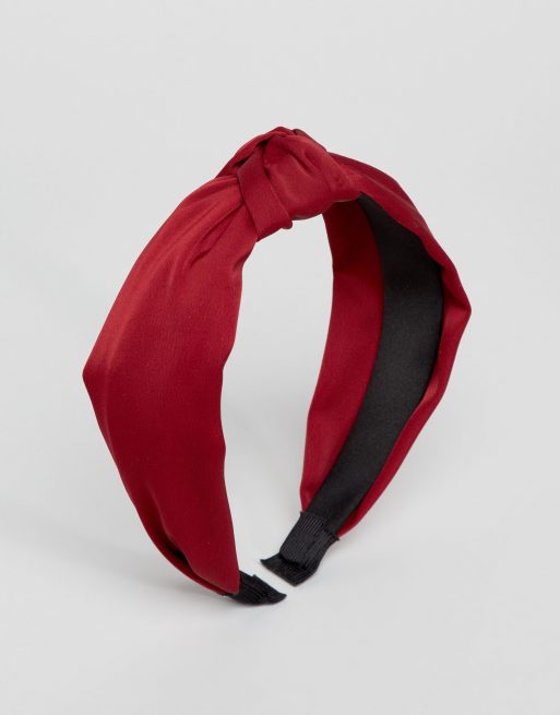 Esclusiva My Accessories London - Fascia rossa con nodo, 2 di 4