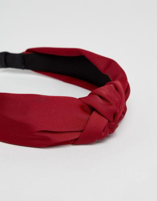 Esclusiva My Accessories London - Fascia rossa con nodo, 3 di 4