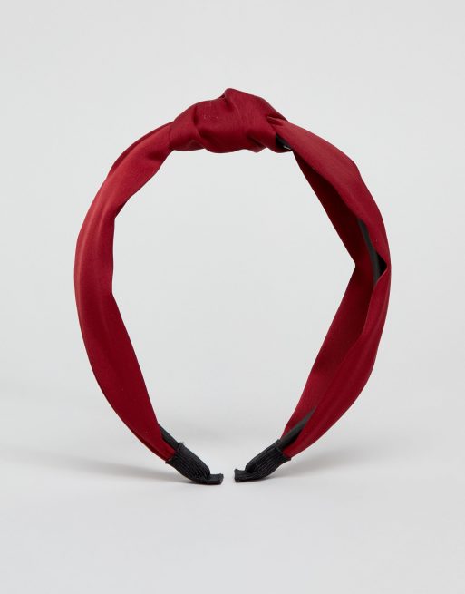 Esclusiva My Accessories London - Fascia rossa con nodo, 4 di 4