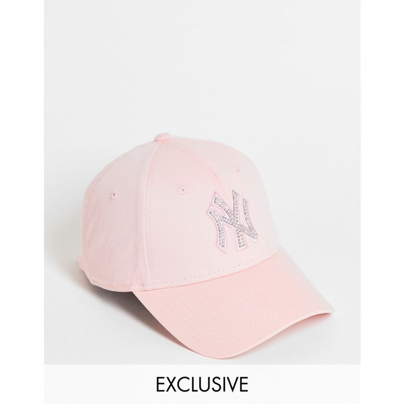 okFU0 Donna Esclusiva New Era - 9Forty - Cappellino rosa con scritta NY con strass