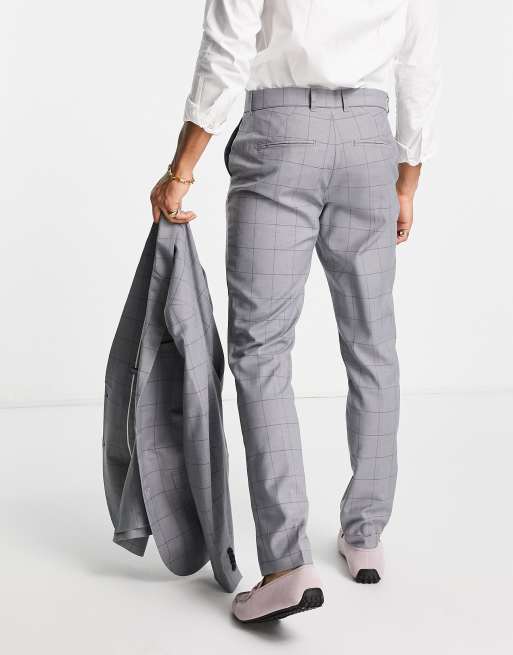 Esclusiva New Look - Pantaloni da abito skinny grigio medio, 2 di 4