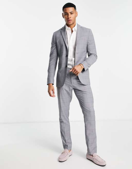 Esclusiva New Look - Pantaloni da abito skinny grigio medio, 3 di 4