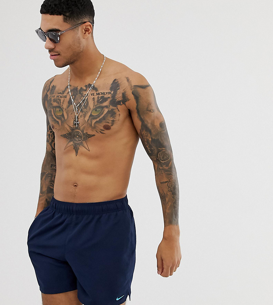 Esclusiva Nike Swimming - Volley - Pantaloncini da bagno super corti blu navy