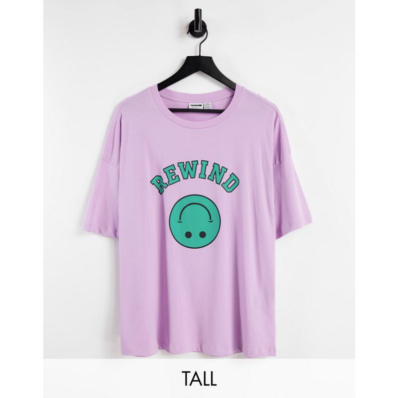 Donna HcXEh Esclusiva Noisy May Tall - Rewind - T-shirt oversize lilla