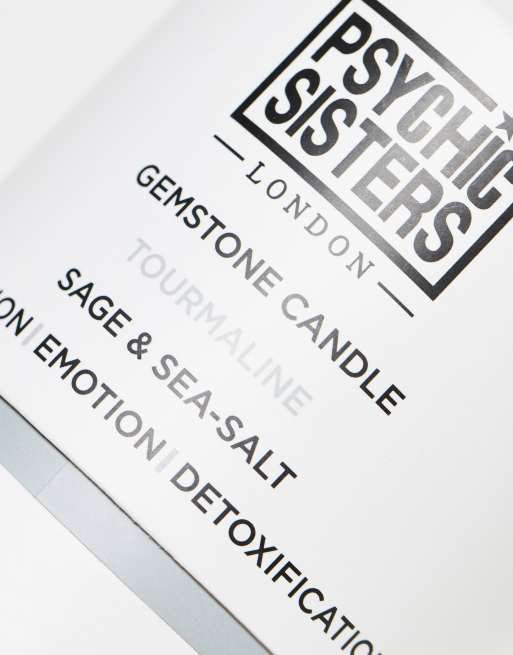 Esclusiva Psychic Sisters x ASOS - Candela con ossidiana nera 100 g, 3 di 4