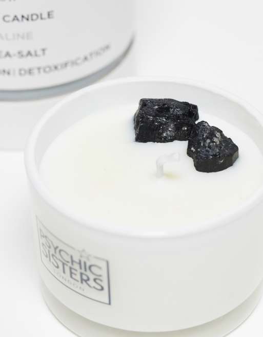 Esclusiva Psychic Sisters x ASOS - Candela con ossidiana nera 100 g, 4 di 4
