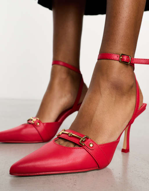 Jeans e shop scarpe rosse