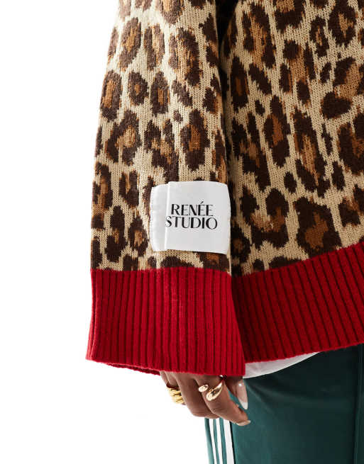 Esclusiva Renee Studio Plus x Holly Wynne Maglione taglio lungo