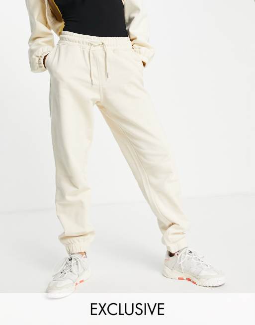 Esclusiva Selected - Joggers in cotone color sabbia in coordinato - BEIGE