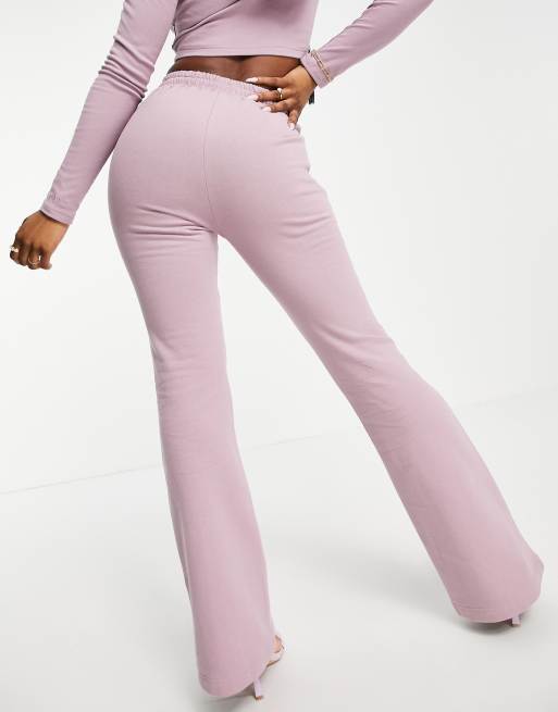 Esclusiva Simmi - Joggers a zampa color lavanda, 2 di 4