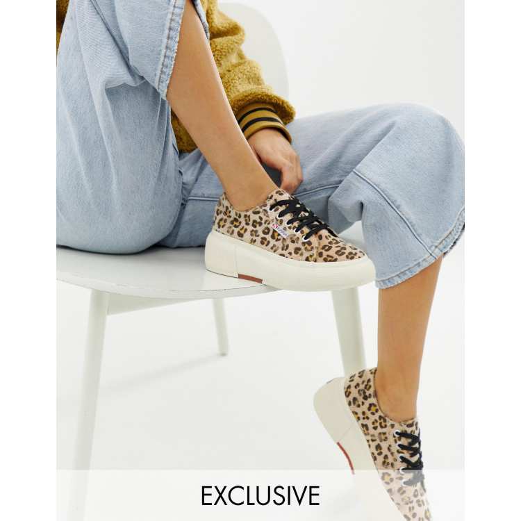 Superga leopardate outlet alte