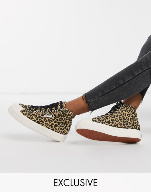 Esclusiva Superga 2295 Sneakers alte leopardate ASOS