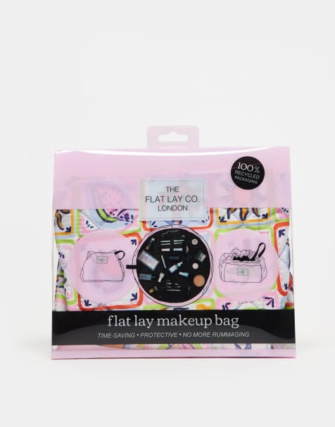 Esclusiva The Flat Lay Co. x ASOS - Beauty case con coulisse - Summer tiles - view 1