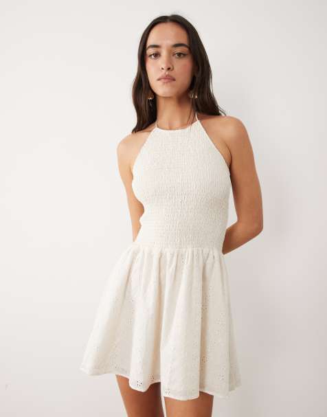 lace dress sale The Eyre Modest Lace Dress Cream / M main image 1