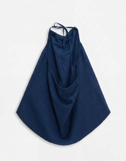 Esmee Curve beach top in navy, 6 of 8