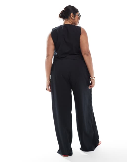 Esmée Curve - Exclusives - Strandbroek in zwart, deel van co-ord set, 3 van 5