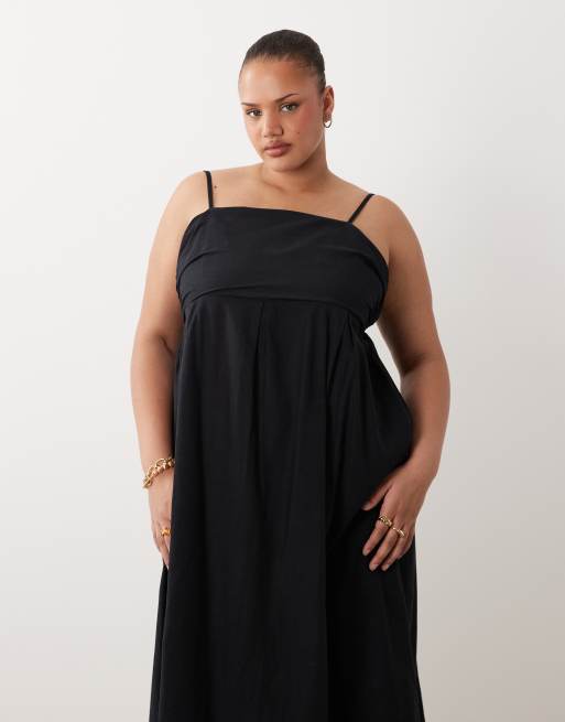 Esmee Curve maxi beach dress in black, 2 of 4