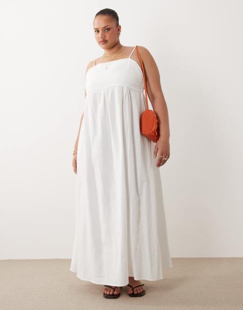 Esmee Curve maxi beach dress in white - view 1