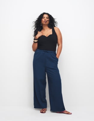 Pantalon de plage - Bleu marine 56