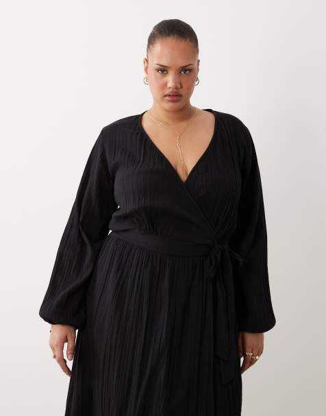 sachin and babi light blue dress Burgundy Faux Wrap Jersey Midi Dress Plus Size THE HOUR main image 1