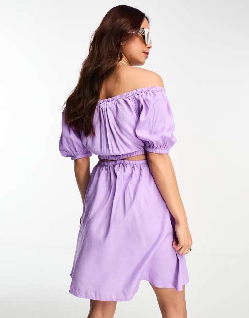 Light purple summer outlet dress