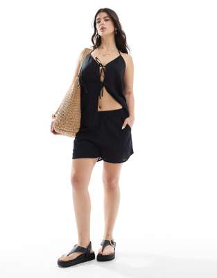 Esmée Esmee Exclusive beach short co-ord in black