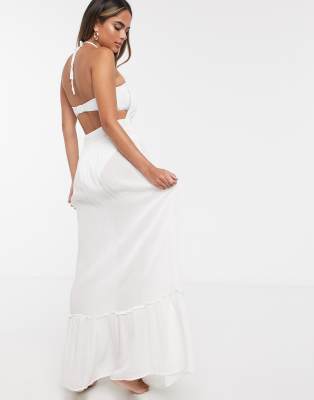 cut out maxi beach dress