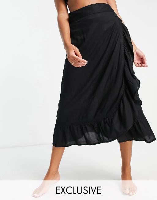 A beach shop wrap skirt