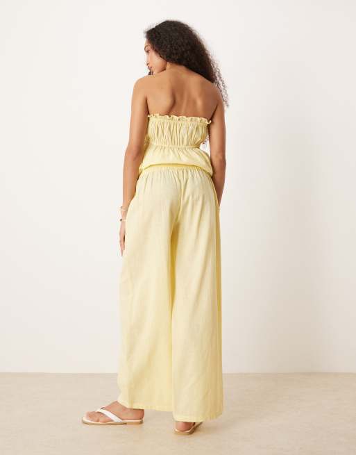 yellow dress pants ThusFar Women Casual Wide Leg Long Office Work Business High Waisted Straight Bootcut Leg Pants Black S at Amazon Women's Clothing store Our EchfiProm Men Gym Shorts are designed with convenience in mind Harrogate Yellow Pants Women