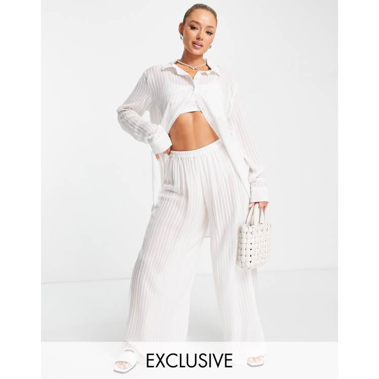 White sales beach trousers