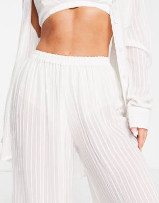 striped beach trousers