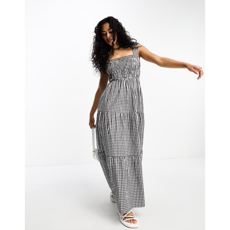 エムミーエメ♡ Gingham check long dress m me eme