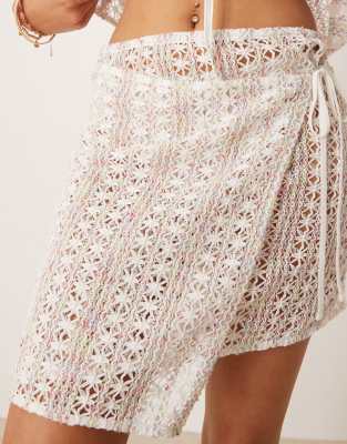 Esmée Exclusive Tie Side Mini Beach Skirt