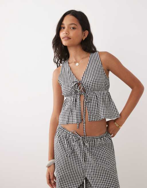 Esmee Exclusive – Zestaw w czarno-białą kratkę vichy, 2 z 3