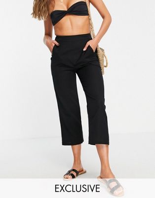Pantalons courts Esmée - Exclusivité - Pantalon de plage d'ensemble - Noir