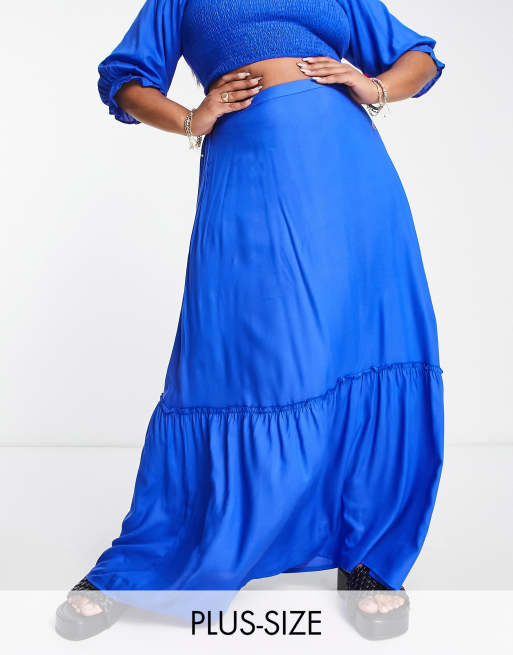 Royal blue shop maxi skirts