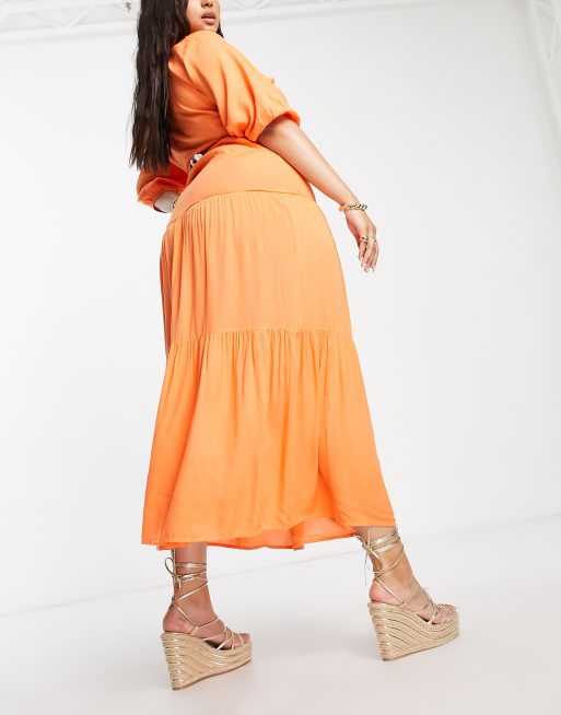 Tiered skirt cheap plus size