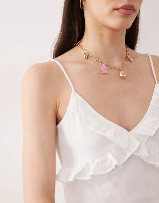 Esmée - Robe de plage longue à volants - Blanc, 2 de 4