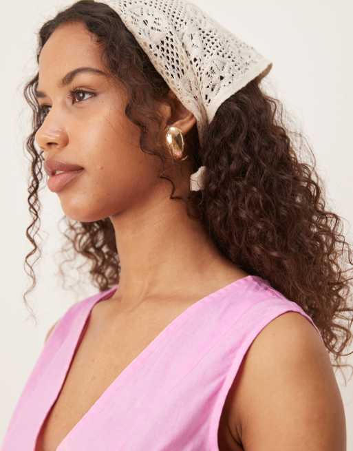 Esmee – Rosa mini-strandklänning med knytning framtill, exklusivt hos ASOS, 4 av 4