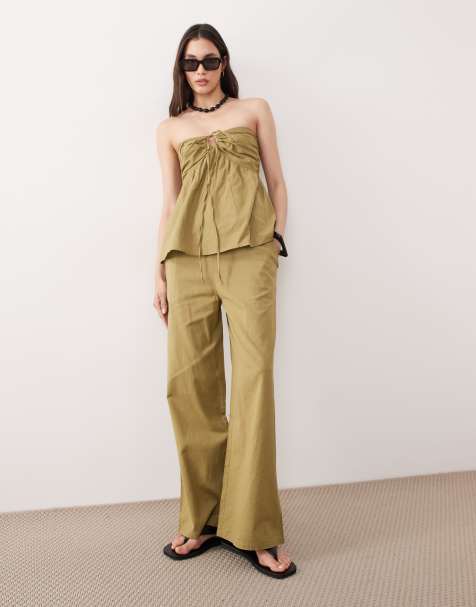 Esmée - Strand co-ord set in lichtgroen - view 1