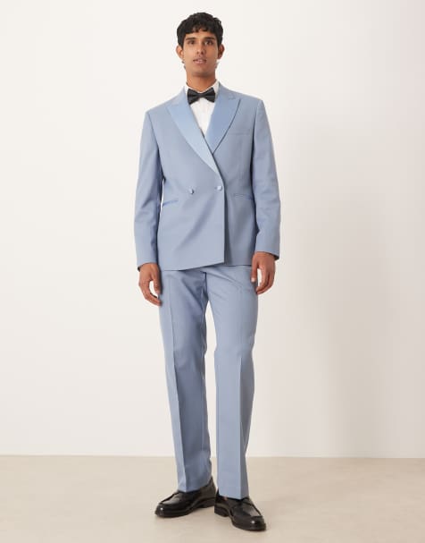 Esmoquin azul de corte estándar de ASOS DESIGN - view 1
