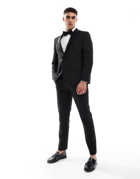 Esmoquin negro de corte slim de ASOS DESIGN - view 1
