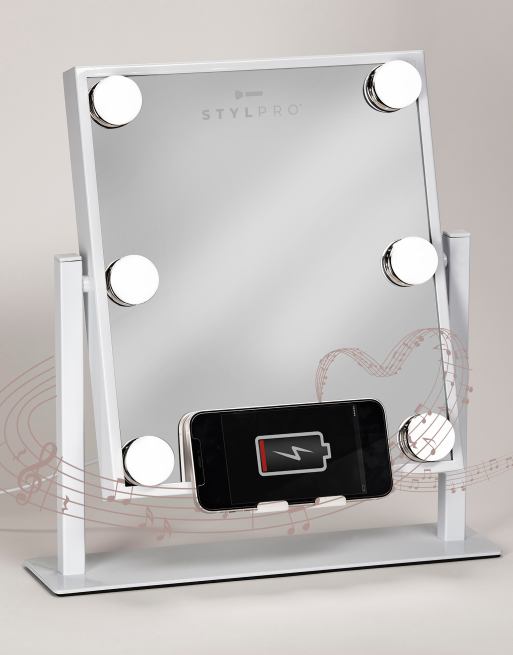 Espejo con Bluetooth Hollywood de StylPro, 3 de 4